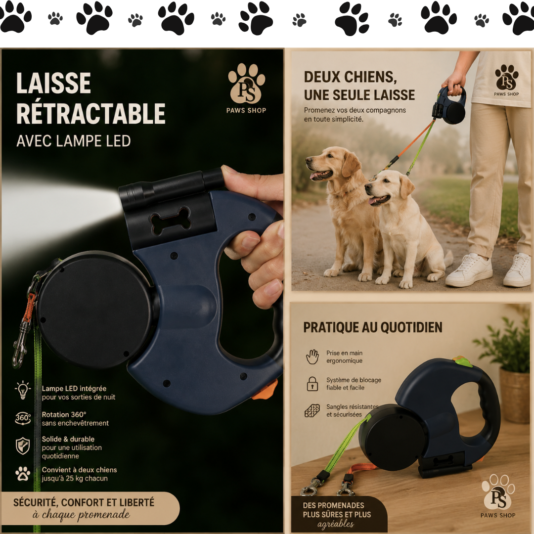 Laisse Double pour Chien