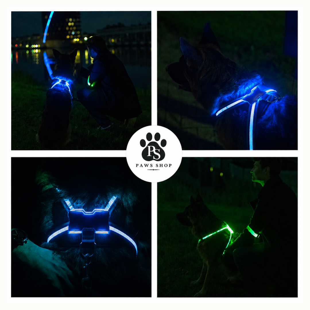 Harnais LED Lumineux pour Chien
